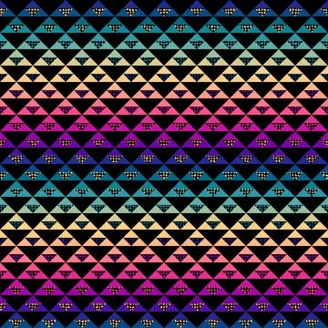 Geometric abstract triangles pattern. Seamless vector image. Illustrazione stock