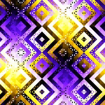 Geometric abstract triangles pattern. Seamless vector image. Stock Illustration