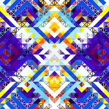 Geometric abstract triangles pattern. Seamless vector image. Illustrazione stock