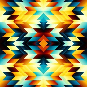 Geometric abstract triangles pattern. Seamless vector image. 库存插图