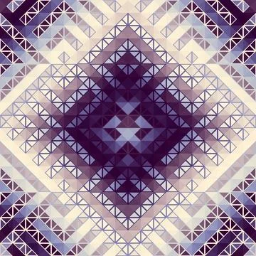 Geometric abstract triangles pattern. Seamless vector image. Stockillustratie