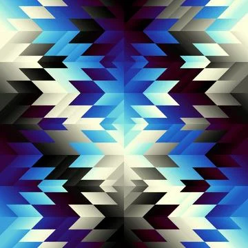 Geometric abstract triangles pattern. Seamless vector image. Stock Illustration