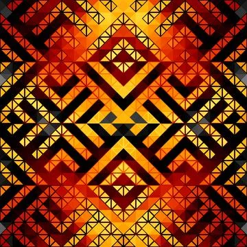 Geometric abstract triangles pattern. Seamless vector image. Illustrazione stock