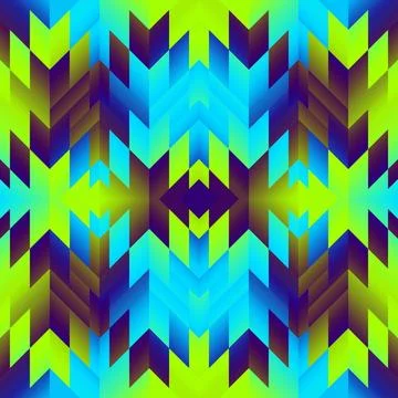 Geometric abstract triangles pattern. Seamless vector image. Stock Illustration