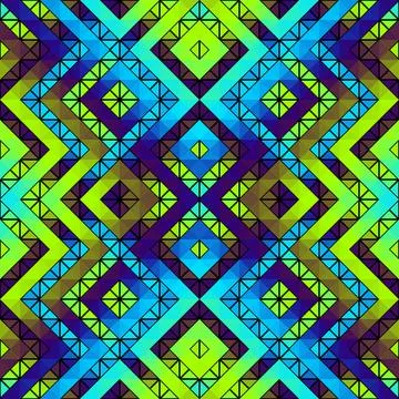 Geometric abstract triangles pattern. Seamless vector image. Illustrazione stock