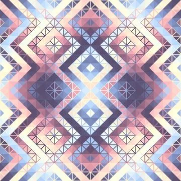 Geometric abstract triangles pattern. Seamless vector image. イラスト素材