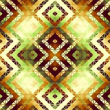 Geometric abstract triangles pattern. Seamless vector image. Illustrazione stock