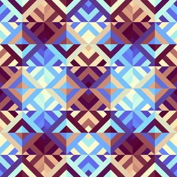 Geometric abstract triangles pattern. Seamless vector image. Illustrazione stock