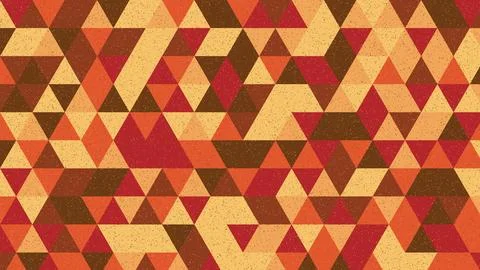 Geometric abstract triangular pattern with warm gradient colors on textured.. Stock Illustration