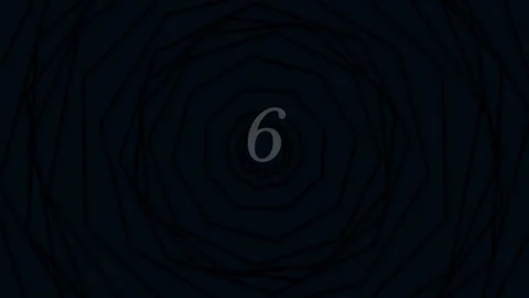 Geometric abstract tunnel vortex on black background loop animation Stock Footage 342114552