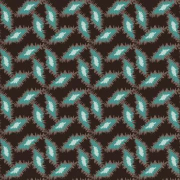 Geometric abstract vector pattern with teal shapes Stock Illustration