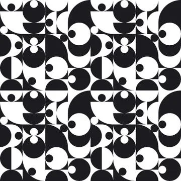 Geometric abstract vector seamless pattern Stock Illustration
