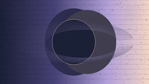 Geometric abstract vortex with radial lines on gradient background Stock Illustration
