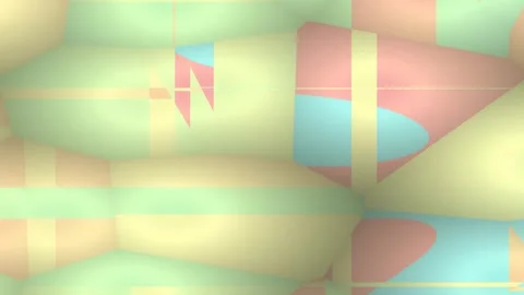Geometric Abstract Wall with Soft Pastel Tones in Dappled Light Видео 330120334