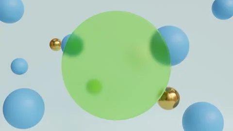 Geometric abstraction for background. 3D rendering. Foto stock