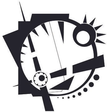 Geometric Abstraction Black Stock Illustration