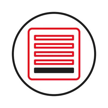 Geometric abstraction featuring a lined rectangular form encircled, symboli.. Illustrazione stock