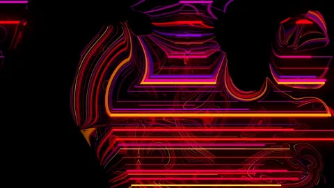 Geometric abstraction in fluid Stock Footage 143799557