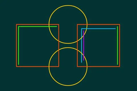 Geometric abstraction Stock Illustration