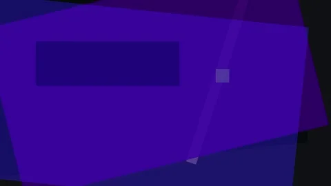 Geometric abstraction with overlapping purple shapes and a dark background,.. Stock Footage 335441933