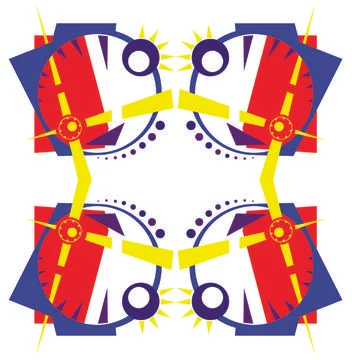 Geometric Abstraction Pattern A Color Stock Illustration