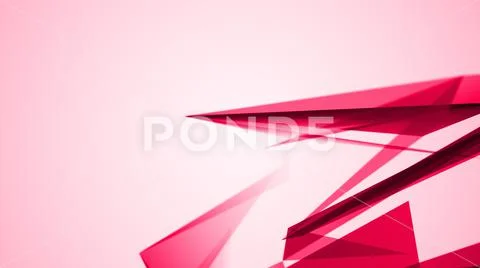 Geometric abstraction, pink geometrical triangulation with random position Stock Illustration