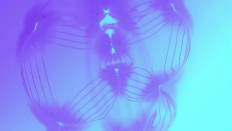 Geometric abstraction with thin lines. Digital loop animation. 3d rendering 4K Stock Footage 286100072