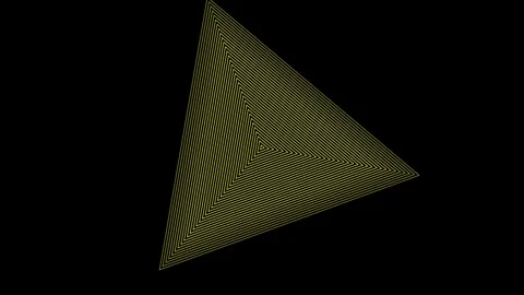 Geometric Abstraction The Yellow Triangle 库存影片 323308441