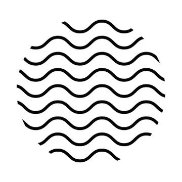 Geometric and abstract zig zag circle vector design Stock Illustration