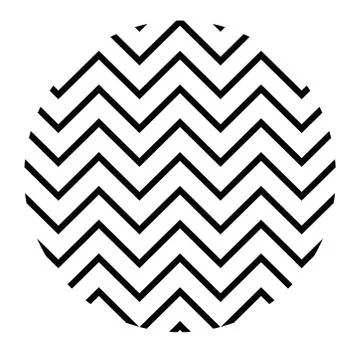 Geometric and abstract zig zag circle vector design Stock Illustration