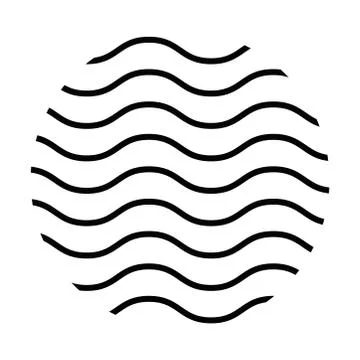 Geometric and abstract zig zag circle vector design Stock Illustration