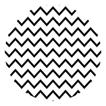 Geometric and abstract zig zag circle vector design Stock Illustration