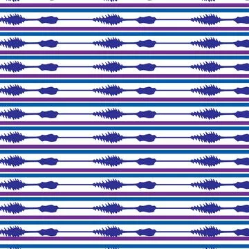 Geometric and seamless pattern blue and pink color lines Stock Illustration