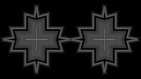 Geometric animation in black and white Stock Footage 135799478