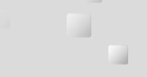 Geometric animation displaying white square shapes gliding seamlessly over gray Stock Footage 306794080