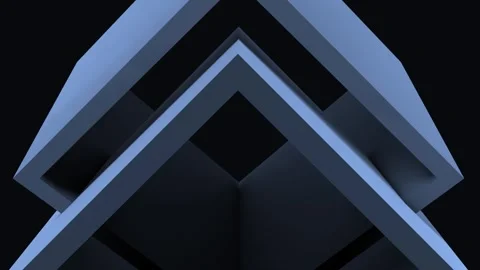 Geometric Animation with Layered Shapes in Motion Stock-Footage 309468989