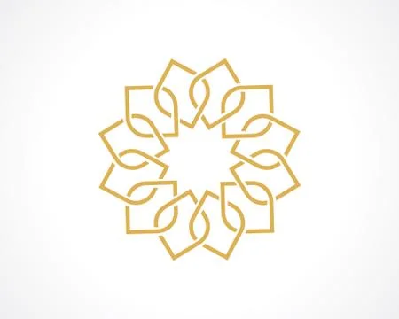 Geometric arabic pattern Stock Illustration