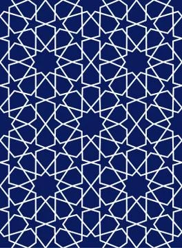 Geometric arabic seamless pattern. Abstract islamic vector background. イラスト素材