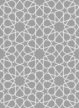 Geometric arabic seamless pattern. Abstract islamic vector background. イラスト素材