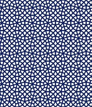 Geometric arabic seamless pattern. Abstract islamic vector background. イラスト素材