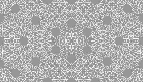 Geometric arabic seamless pattern. Abstract islamic vector background. イラスト素材