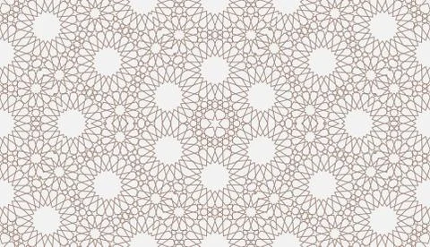 Geometric arabic seamless pattern. Abstract islamic vector background. 스톡 일러스트