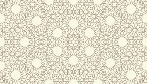 Geometric arabic seamless pattern. Abstract islamic vector background. Illustrazione stock