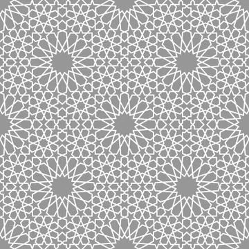 Geometric arabic seamless pattern. Abstract islamic vector background. Stockillustratie