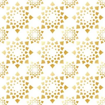 Geometric Arabic seamless pattern. Islamic texture. Golden muslim ornament Stock Illustration