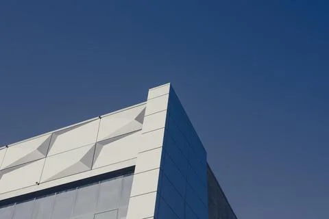 Geometric architectural elements with a modern minimalist facade. abstract ur Stock Photos