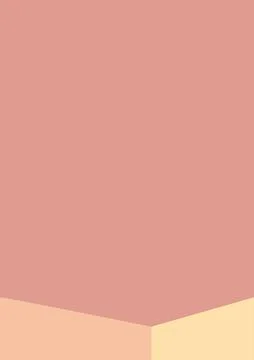 Geometric architecture background with minimal design on tone color background Stock Illustration