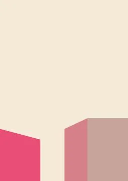 Geometric architecture background with minimal design on tone color background 库存插图