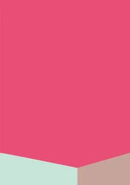 Geometric architecture background with minimal design on tone color background. Illustrazione stock