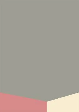 Geometric architecture background with minimal design on tone color background Stock Illustration